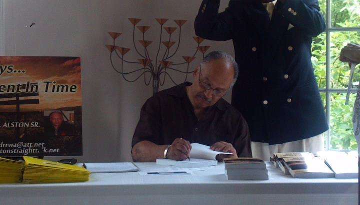 My first book signing. July 2012.