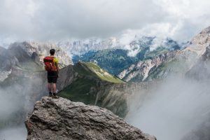 top of the mountain